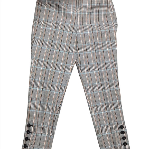 Chatham slim leg ankle length pants 8P Sits at waist Talbots plaid office NWT - Picture 13 of 14